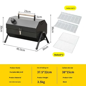 Gril de barbecue en métal pliant extérieur direct d'usine Portable Double face flamme sécurité usage domestique gril de cheminée portable griller la <span class=keywords><strong>viande</strong></span> - Product Image 6