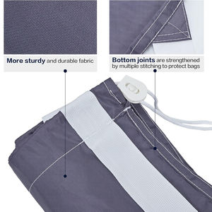 Panier à linge CF Easy Fit en nylon ripstop double, grand sac de rangement pour vêtements sales avec sangle pour salle de bain - Product Image 5