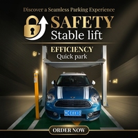 Empileur de voitures électrique à 2 poteaux de marque PARKHOME, garantie 12 mois, double étage, acier, 3 tonnes, moteur 2,2 kW, certifié CE