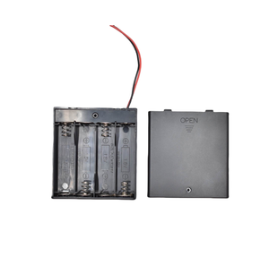 Vendita Diretta dalla Fabbrica: Contenitore Portabatterie ABS per 4 Pile AA <span class=keywords><strong>con</strong></span> Coperchio e Interruttore - Product Image 3