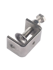 304 스테인리스 스틸 조절식 헤비 듀티 C 클램프, 안정적인 넓은 턱 개구부, 자동차 및 산업용 배관 부속품 - Product Image 1