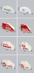 Boîte de papier alimentaire mexicaine jetable de restaurant de logo personnalisé boîte de conteneur d'emballage de taco plateau à emporter - Product Image 6