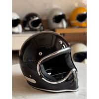 Casque de moto rétro en fibre de verre MT05, nouveau style, forme de foudre, casque de sécurité pour la conduite