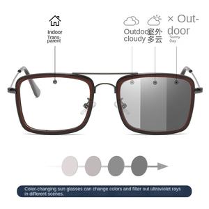 <span class=keywords><strong>Gafas</strong></span> fotocromáticas cuadradas de gran tamaño para hombre, montura colorida, estilo Retro, a la moda, para exteriores, 16006 - Product Image 2