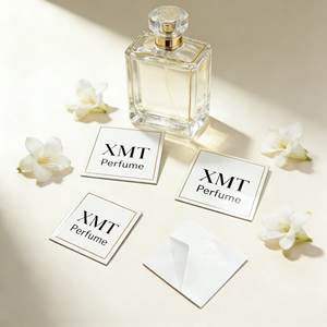 Étiquettes de flacons de parfum cosmétiques de luxe avec logo personnalisé, autocollants métalliques haut de gamme, aluminium gaufré or, argent, or rose, mat, cadre photo - Product Image 3