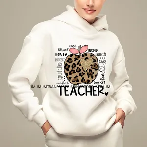 Autocollants de transfert thermique DTF lavables et prêts à poser pour sweat-shirts, motifs floraux, enseignante, style Coquette Latina Maestra, pour l'école - Product Image 3