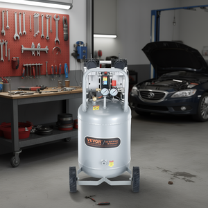 Compresor de Aire Vevor de 13 Galones Sin Aceite de 2Hp para Inflado de Neumáticos, Reparación de Automóviles, Trabajos en Madera, Clavado y Pintura con Aerosol - Product Image 2