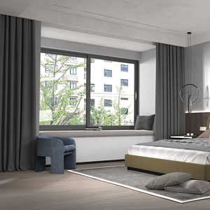 Finestra Scorrevole in Alluminio DERCHI di Alta Qualità, Doppio Vetro, Antiuragano, per Progetti Alberghieri, Dimensioni e Design Personalizzabili - Product Image 3