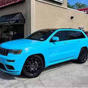 Offre Spéciale brillant véhicule vinyle <span class=keywords><strong>Wrap</strong></span> autocollant Auto voiture emballage Film PET bleu voiture <span class=keywords><strong>Wrap</strong></span> vinyle rouleau Super brillant corps complet PET PPF - Product Image 3