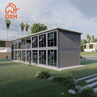 Maison modulaire préfabriquée en acier entièrement meublée avec salle de bain pour hôtel ou appartement