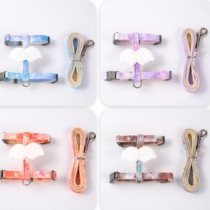 Tali kekang kucing nilon ringan dan fleksibel, tali kucing pola garis-garis untuk petualangan luar ruangan yang mudah - Product Image 3