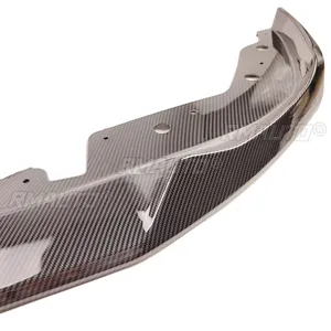 2PCS Car Front Bbumper Lip for 2023+ BMW 3 Series G20 G21 Lci 330i M340i Mp Style Sedan <b>Splitter</b> Spoiler Carbon Fiber Style - Product Image 4