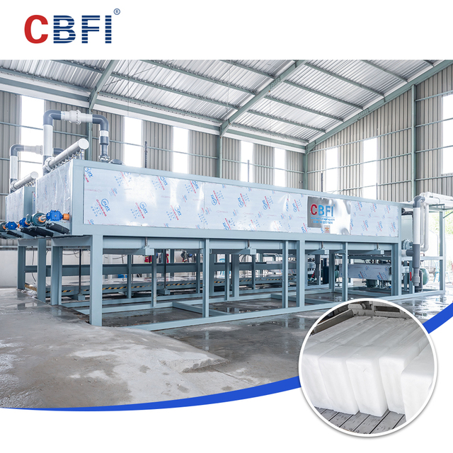 Industrial Automatic PLC Controlled Block Ice Maker with Motor & Bearing for Engineering Construction Direct Cooling