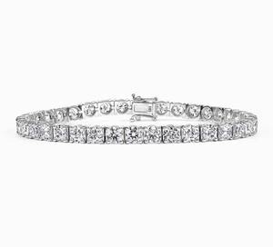 Bracelet Tennis de Luxe Tendance en Moissanite et Diamant, Forme Ronde, Cultivé en Laboratoire, Vente en Gros - Product Image 2