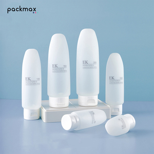 Tubo translúcido con tapa abatible para lavado facial de 30-200 ml – botella de plástico cosmética, envase para el cuidado de la piel, botella recargable - Product Image 4