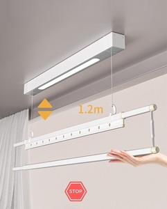 Small unit balcony <b>remote</b> <b>control</b> lifting side mounted household automatic electric drying rack - Product Image 2
