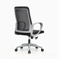 Milieu Du Dos Support Lombaire Fauteuil Visiteur Personnel De Travail Exécutif Ergonomique Chaise De Bureau
