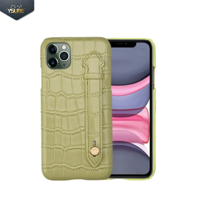 Luxury Croc-Pattern PU Leather Phone Case with Hand Strap for Iphone 13 14 Pro Max Anti Shock Protective Cover