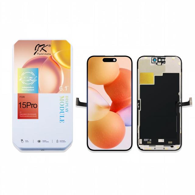Phone Screens JK Display FHD Incell for 15 Pro Replacement in Bulk Touch LCD Screen Assembly and Ecran Repair for iPhone 15 Pro