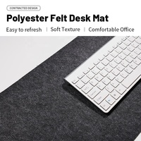 Tapis de souris en feutre Xxl Tapis de protection de bureau pour ordinateur de bureau Tapis de bureau en feutre de polyester Tapis de clavier antidérapant pour ordinateur portable Table de jeu