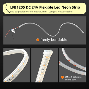 Bande lumineuse LED flexible en silicone imperméable IP66 personnalisée LFB1205-2, lumière néon pour extérieur, paysage, jardin, mur de fleurs - Product Image 3