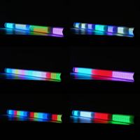 Tira de Luces LED RGB de Doble Color con Efecto Estroboscópico, Iluminación Blanca Fría y Cálida