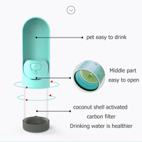 Offre Spéciale Simple Mode Style En Plein Air Rose Bleu Vert Pet Boisson Eau Chien Bouteille D'eau