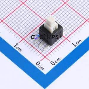 PS-5850SVA-6PLW Push Button Switch SMD Switch Self-Locking Rectangle Plunger 500mA 24V - Product Image 1