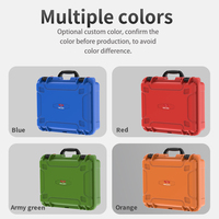 Boîte à outils personnalisée étanche IP67 étui de protection pour équipement de pistolet transportant avec mousse profilée intérieur mallette de vol en plastique avec poignée