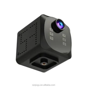 كاميرا صغيرة WD19 بدقة 4K/1080P فائقة الوضوح تتميز بتوصيل لاسلكيًا وتسجيل فيديو ذكي محمول كاميرا يمكن ارتداؤها على الجسم كاميرا أمن منزلية مزودة بخاصية WiFi
