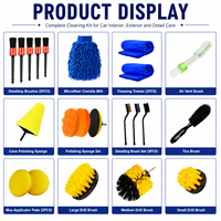 Kit d'outils de nettoyage multi-usages 27 pièces avec boîte de rangement, ensemble de brosses pour perceuse, pour atelier, maison et nettoyage de surfaces