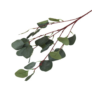 Feuilles d'eucalyptus artificielles 90 cm, fleurs en soie vertes pour décorations de maison et de mariage - Product Image 5