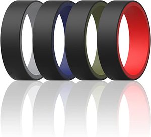 Anillos de boda de silicona para hombre y mujer, cómodos y reversibles, personalizables - Product Image 3