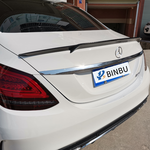 Pour Mercedes Benz classe C W205 fibre de carbone aileron arrière mises à niveau <span class=keywords><strong>Babos</strong></span> <span class=keywords><strong>Style</strong></span> aileron arrière 4 portes aile arrière Kit de carrosserie - Product Image 5