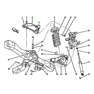 Brazo de control superior para DODGE Dakota Durango 52106160AE 52106161AE Sistema de suspensión MacPherson - Product Image 4