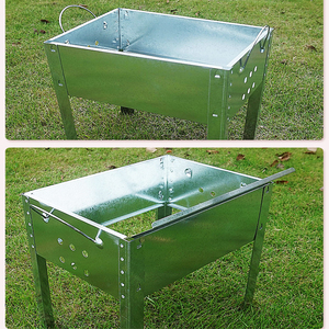 Accessoires de barbecue portables pour churrasqueira d'extérieur Barbecues rectangulaires au charbon de bois pour la cuisson des aliments - Product Image 4