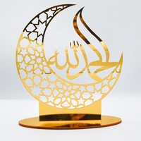 Fête musulmane islamique Eid décoration acrylique Eid Mubarak Ramadan ornement cadeau pour décorations de fête