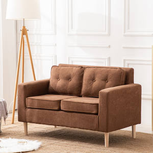 Divano Piccolo a 2 Posti Moderno in Tessuto per <span class=keywords><strong>Soggiorno</strong></span> o Camera da Letto in Stile Nordico OEM ODM - Product Image 6