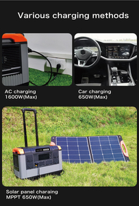 Panel Solar Portátil de 3000W para Exteriores, con MPPT para Coche, Gran Capacidad 2688Wh, 220V/110V, Estación Móvil de Alta Potencia, Batería LiFePO4, Onda Sinusoidal Pura - Product Image 4
