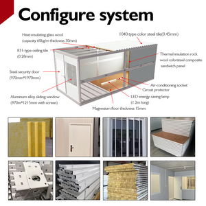 บ้านเหล็กสำเร็จรูปแบบพับได้สำหรับใช้ในสำนักงานหอพักสำเร็จรูปขนาด20ฟุตแบบเคลื่อนย้ายได้ - Product Image 4