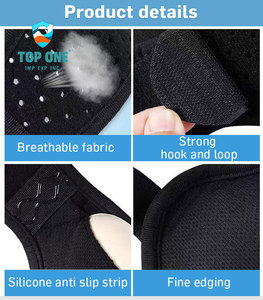 เข็มขัดพยุงสะดือสำหรับผู้ชายแผ่นรองรับไส้เลื่อนขาหนีบหรือขาหนีบสองแผ่น - Product Image 4