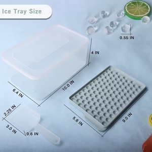104 mini-bacs à glaçons, petits bacs à glaçons, bacs à glace pilée pour refroidir les boissons, le café et les jus - Product Image 2