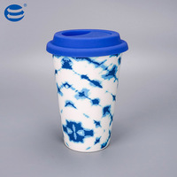 Excellentes tasses à thé en céramique de porcelaine fine classiques et économiques de 300 ml, personnalisables par sublimation, avec logo/motifs unis, emballage cadeau