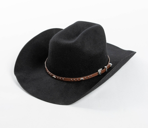 A111904 Chapeau haut de forme 100 % laine de haute qualité, design classique, style cowboy occidental, élégant, formel et décontracté, toutes saisons - Product Image 2