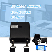 Printer Thermal Mini 58mm Portabel Nirkabel Bluetooth untuk Ponsel, Pencetak Struk & Label