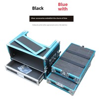 Flight case pour microphones 4U, récepteur sans fil 5U, étui pour microphones 3U en alliage d'aluminium, châssis 2U, étui pour accessoires 6U