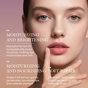 Baume à lèvres coréen KORMESIC Private Label OEM 3g, deux couleurs, saveur raisin, avocat, fraise, enrichi en vitamine E, hydratant, soin des lèvres aux fruits. - Product Image 3