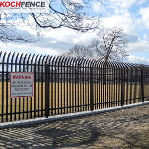 Bán Buôn Châu Âu Palisade Hàng Rào Góc Thanh Sắt Palisade Hàng Rào Và Cổng Cho Vườn - Product Image 1