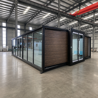 Maison préfabriquée légère en acier FLKT, maison de luxe en conteneur extensible de 20 pieds, maison modulaire pliable, mini-maison