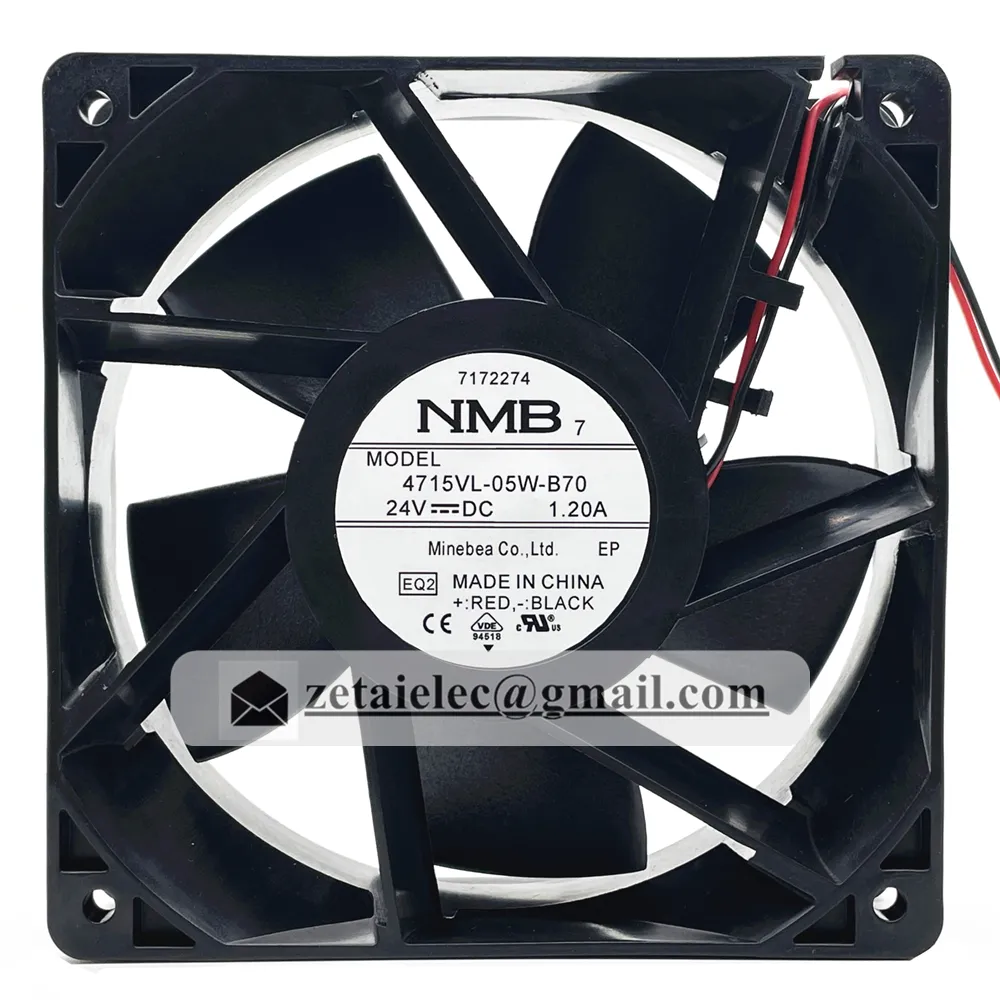 Nouveau et original 4715VL-05W-B70 NMB FAN AXIAL 120X38MM 24V 1.20A DC ventilateurs de refroidissement en stock NMB-MAT